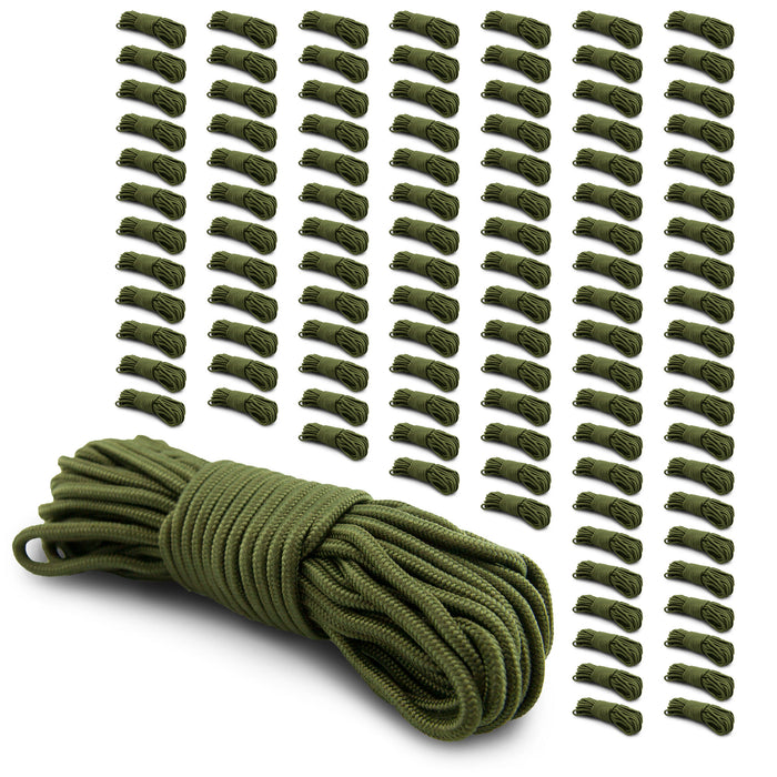 5mm Nylon Braided 50 Foot Black or Green Camping Rope — Emergency Zone
