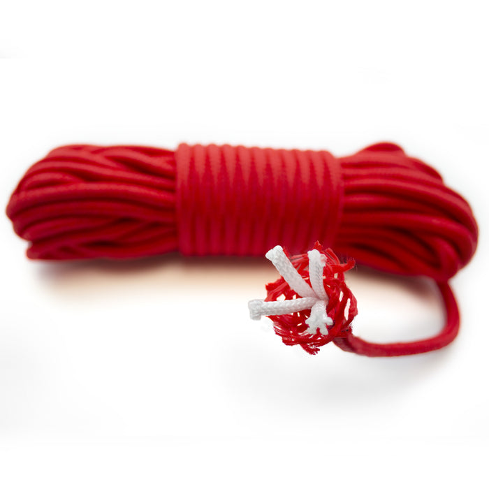 16mm Safety Rope，High Strength Cord Safety Rope Braid Nylon Rope,Escape  Rope Ice Climbing Equipment Fire Rescue Rope (Color : Red, Size : 16mm x  40m)