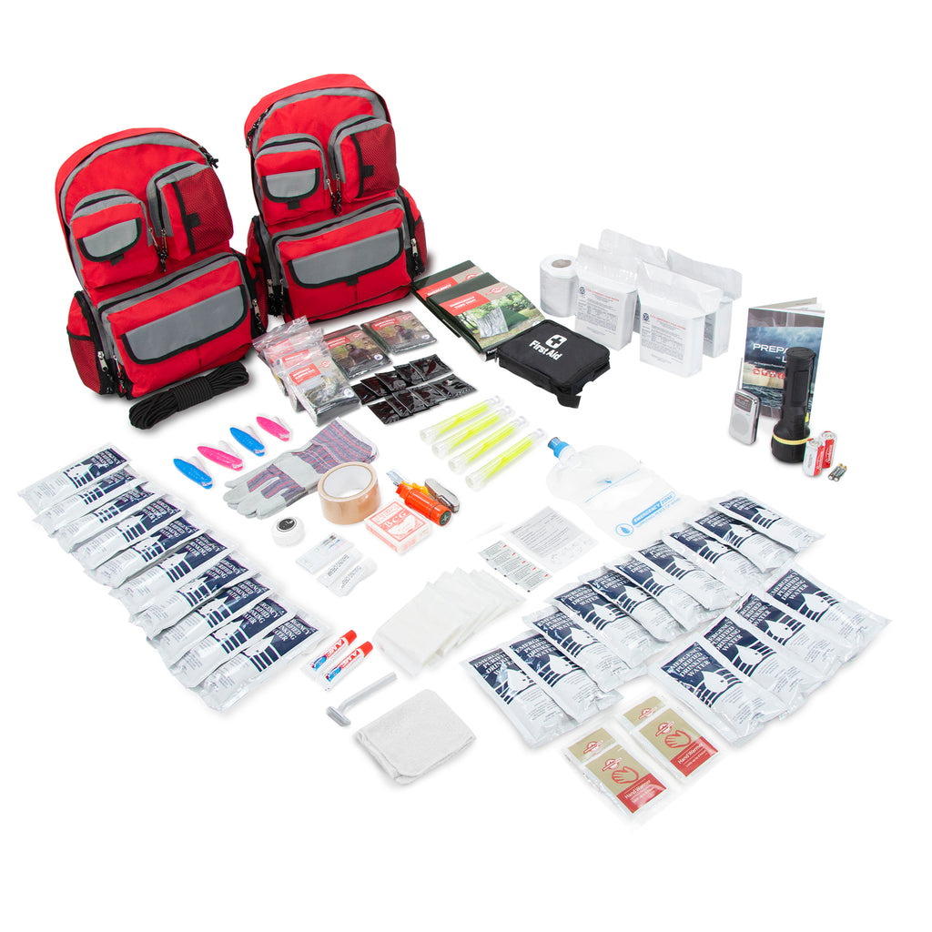 Complete 4 Person Emergency 72 Hour Survival Kit with Free
